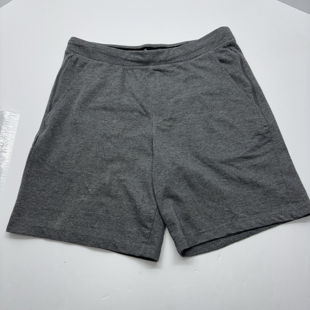 Eddie Bauer Lounge Shorts Men's M Gray Cotton Blend Drawstring Pockets
